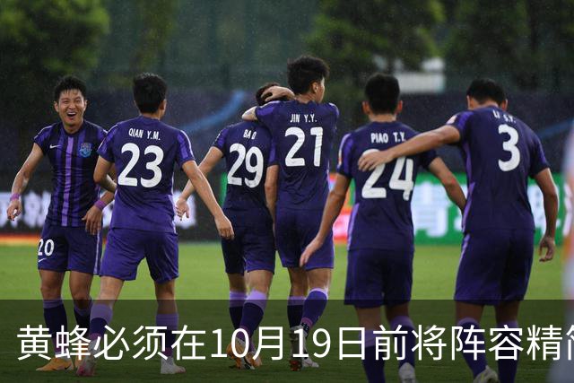 黄蜂必须在10月19日前将阵容精简至15人
